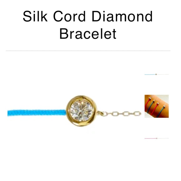 18k Gold & Silk diamond bracelet - Picture 1 of 8